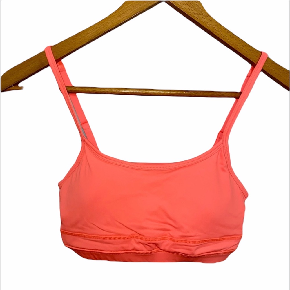 ALMOST BRAND NEW❗️neon orange cage back sports bra